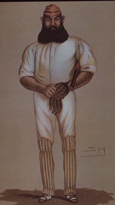 Bohater krykieta W.G. Grace, karykatura dla Vanity Fair autorstwa Leslie Matthew Ward