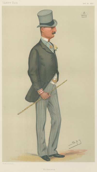Targowisko próżności: wielbiciele murawy; „Kilkenny”, markiz Ormonde, 12 października 1878 autorstwa Leslie Matthew Spy Ward