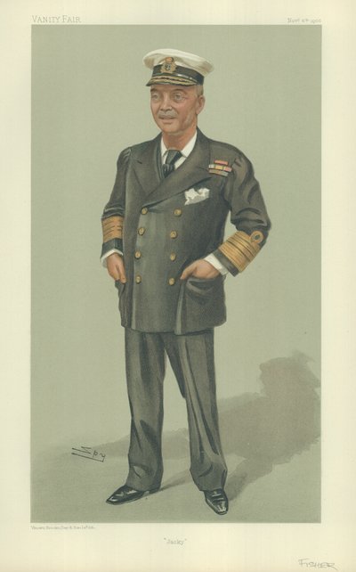 Admirał Sir John Arbuthnot Fisher autorstwa Leslie Matthew Ward