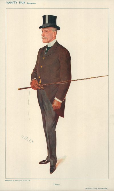 Pułkownik Frank Shuttleworth, Charlie, 10 lutego 1909, komiks Vanity Fair autorstwa Leslie Matthew Ward