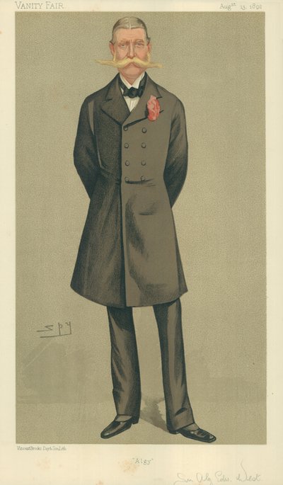 Pułkownik William Cornwallis West, Algy, 13 sierpnia 1892, komiks Vanity Fair autorstwa Leslie Matthew Ward