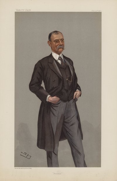 Frederick Treves, Freddie, 19 lipca 1900, komiks Vanity Fair (chromolitho) autorstwa Leslie Matthew Ward