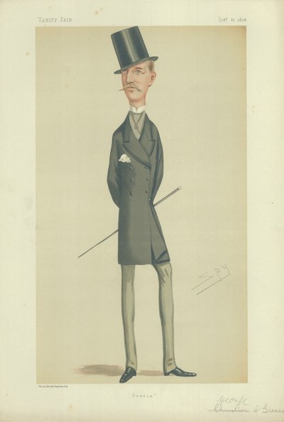 HM George, król Grecji autorstwa Leslie Matthew Ward