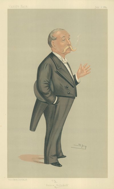 HSH Książę Demtrey Soltykoff, Książę Soltykoff, 6 lipca 1889, komiks Vanity Fair autorstwa Leslie Matthew Ward