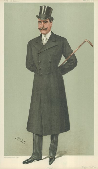 HSH Książę Teck, Frank, 17 lipca 1902 r., komiks Vanity Fair autorstwa Leslie Matthew Ward