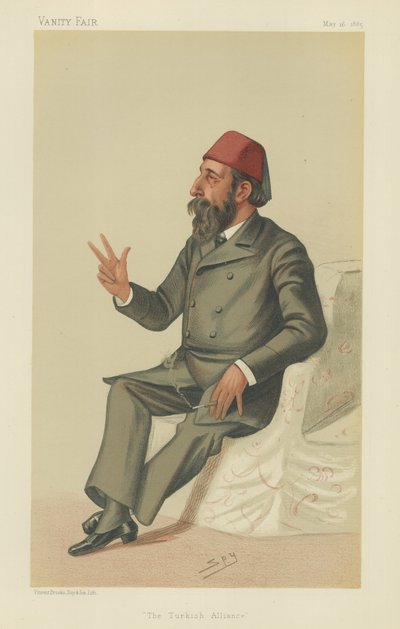 Hassan Fehmy Pasza autorstwa Leslie Matthew Ward