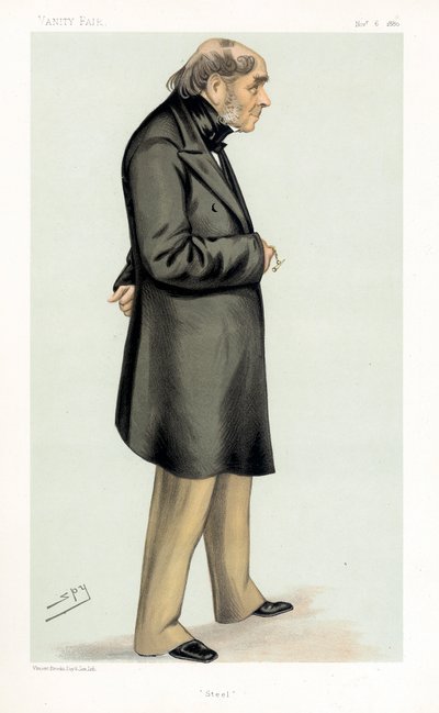 Henry Bessemer, brytyjski inżynier, wynalazca i przemysłowiec, 1880 autorstwa Leslie Matthew Ward