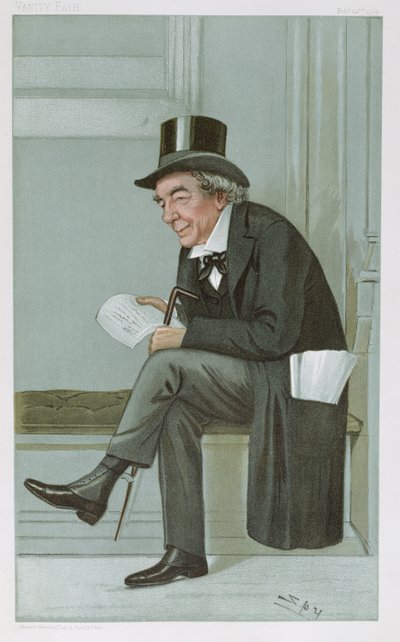 James Staats Forbes, Karykatura „Szpieg” z Vanity Fair, wyd. 1900 autorstwa Leslie Matthew Ward