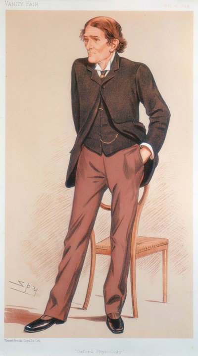 John Scott Burdon-Sanderson, brytyjski fizjolog, 1894 autorstwa Leslie Matthew Ward