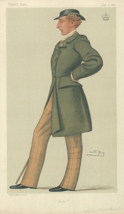 Lord Ribblesdale, Mufti, 11 czerwca 1881, komiks Vanity Fair autorstwa Leslie Matthew Ward