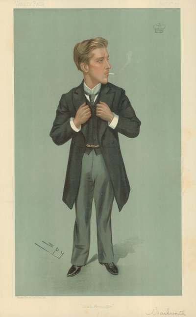 Lord Warkworth, South Kensington, 2 września 1897 r., komiks Vanity Fair autorstwa Leslie Matthew Ward