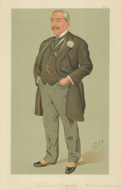 Pan Albert George Sandeman, Bank of England, 12 września 1895, rysunek Vanity Fair autorstwa Leslie Matthew Ward