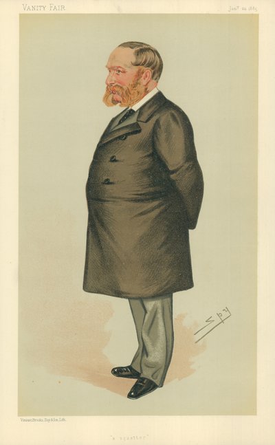 Pan Charles Henry Wilson, Squatter, 24 stycznia 1885, rysunek Vanity Fair (kolor litograficzny) autorstwa Leslie Matthew Ward