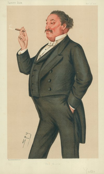 Pan Edmund Hodgson Yates, Świat, 16 listopada 1878, komiks Vanity Fair autorstwa Leslie Matthew Ward