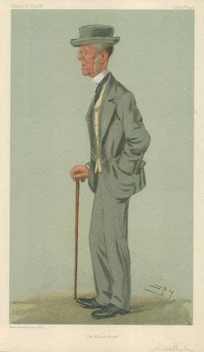 Pan Edward Weatherby, Książeczka zapałek, 17 października 1901, komiks Vanity Fair autorstwa Leslie Matthew Ward