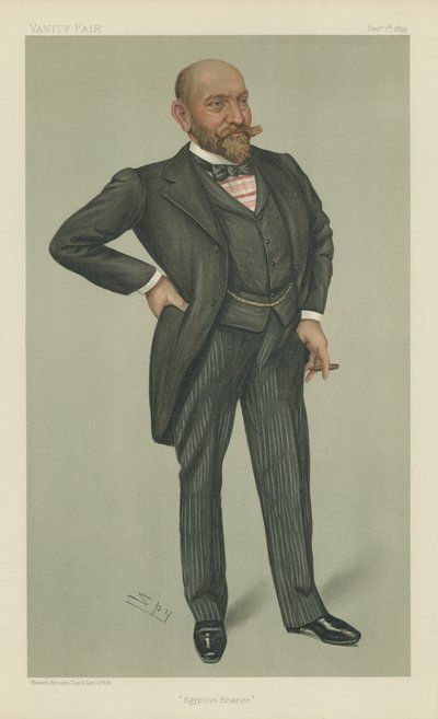 Pan Ernest Cassel (kolor lito) autorstwa Leslie Matthew Ward