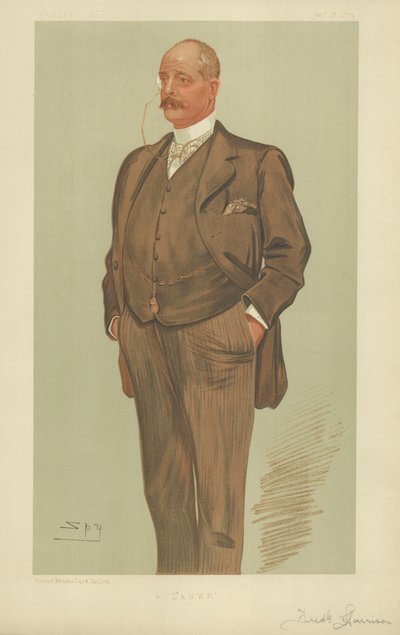 Pan Frederick Harrison autorstwa Leslie Matthew Ward