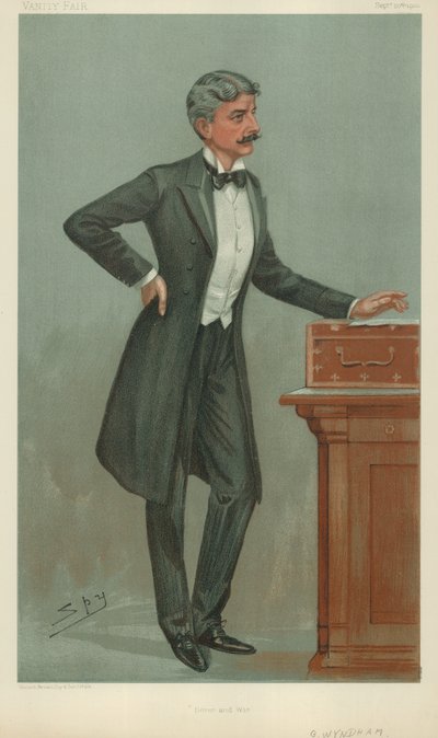 Pan George Wyndham, Dover i wojna, 20 września 1900, komiks Vanity Fair autorstwa Leslie Matthew Ward