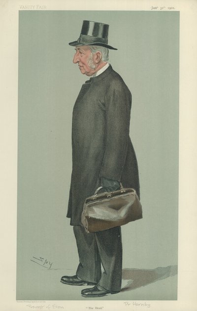 Pan J J Hornby, rektor Eton autorstwa Leslie Matthew Ward