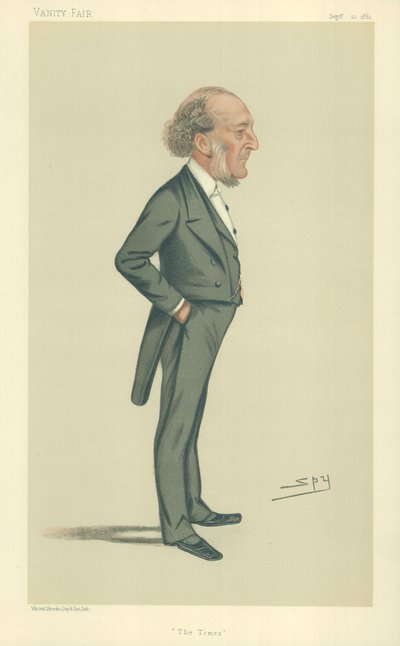 Pan John Walter, The Times, 10 września 1881 r., komiks Vanity Fair autorstwa Leslie Matthew Ward
