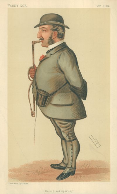 Pan Leopold de Rothschild, Wyścigi i sport, 13 grudnia 1884, komiks Vanity Fair autorstwa Leslie Matthew Ward