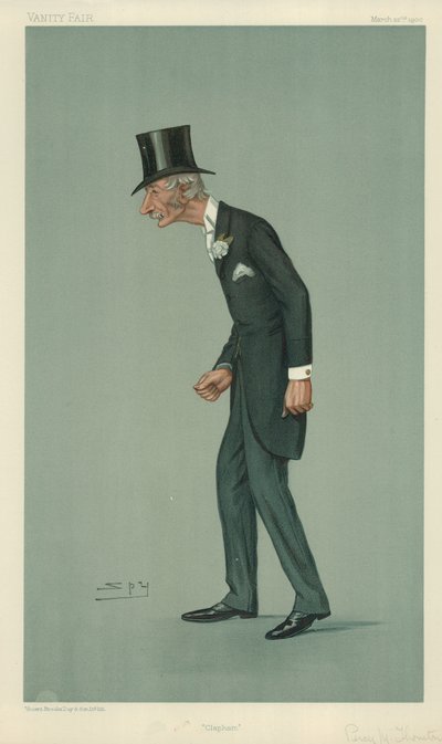 Pan Percy Melville Thornton, Clapham, 22 marca 1900 r., komiks Vanity Fair autorstwa Leslie Matthew Ward