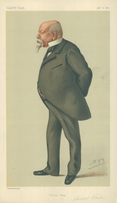 Pan Samuel Ward, Wujek Sam, 10 stycznia 1880, komiks Vanity Fair autorstwa Leslie Matthew Ward