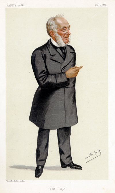Samuel Smiles, szkocki pisarz, lekarz, chirurg i reformator społeczny, 1882 autorstwa Leslie Matthew Ward