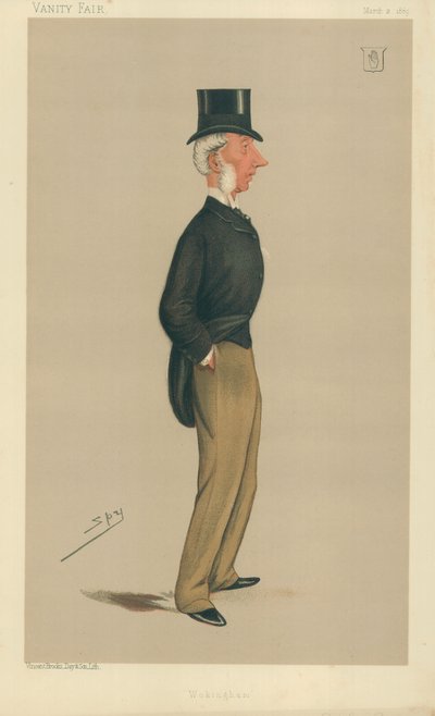 Sir George Russell, Wokingham, 2 marca 1889, komiks Vanity Fair autorstwa Leslie Matthew Ward