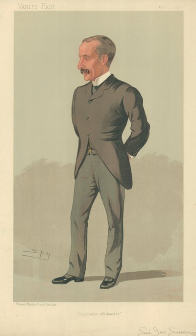 Sir James Sivewright, Imperialist Afrikander, 1 czerwca 1893, rysunek Vanity Fair autorstwa Leslie Matthew Ward