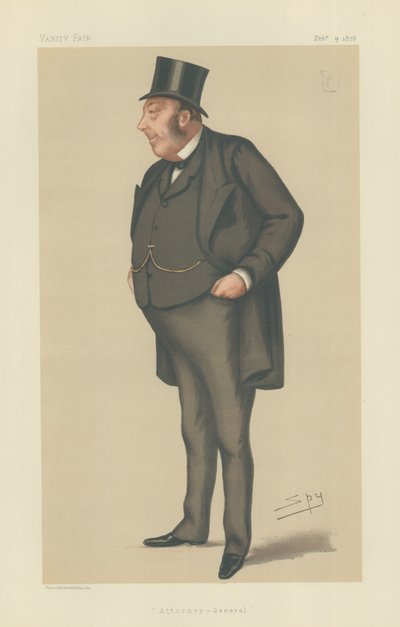 Sir John Holker autorstwa Leslie Matthew Ward