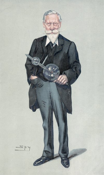 Sir William Crookes, angielski fizyk i chemik, ok. 1900 autorstwa Leslie Matthew Ward