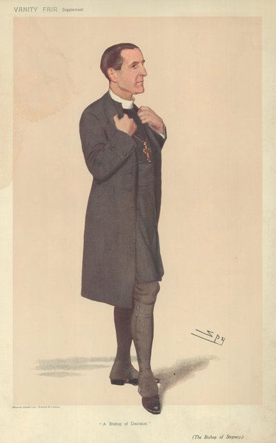 Biskup Stepney, biskup decyzji, 19 kwietnia 1906, komiks Vanity Fair autorstwa Leslie Matthew Ward