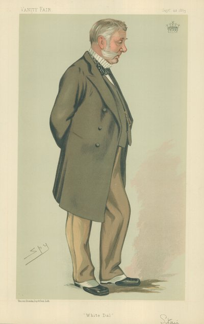 The Earl of Stair, White Dal, 22 września 1883, komiks Vanity Fair autorstwa Leslie Matthew Ward
