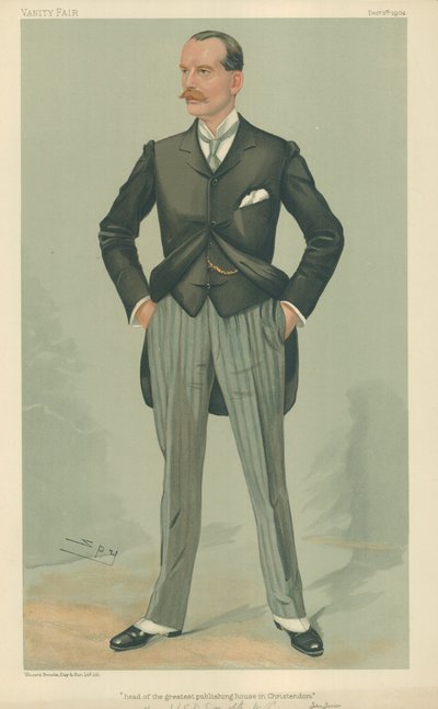 Hon W F D Smith, szef największego wydawnictwa w chrześcijaństwie, 8 grudnia 1904, komiks Vanity Fair autorstwa Leslie Matthew Ward