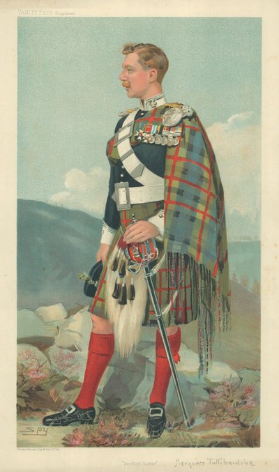 Markiz Tullibardine, koń szkocki, 23 marca 1905, rysunek Vanity Fair autorstwa Leslie Matthew Ward