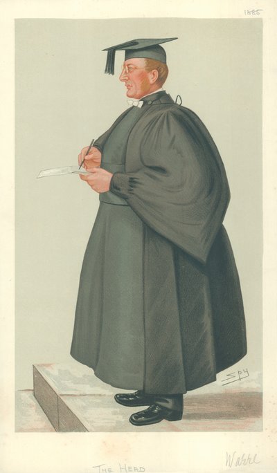 Wielebny Edmond Warre, Głowa, 20 czerwca 1885, komiks Vanity Fair autorstwa Leslie Matthew Ward