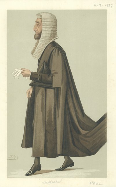 Arthur Wellesley Peel. autorstwa Leslie Matthew Ward