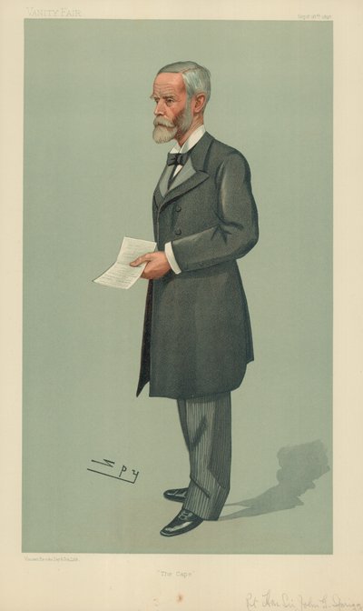 The Right Hon Sir John Gordon Sprigg, The Cape, 16 września 1897, komiks Vanity Fair autorstwa Leslie Matthew Ward