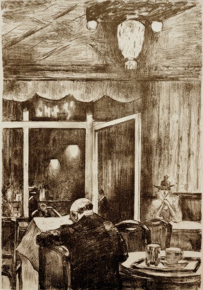 Wieczór w kawiarni Bauer autorstwa Lesser Ury
