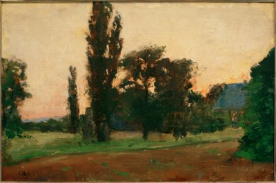 Wieczorny nastrój nad reńskim krajobrazem autorstwa Lesser Ury