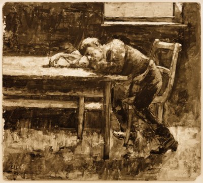 Pracownik śpiący autorstwa Lesser Ury