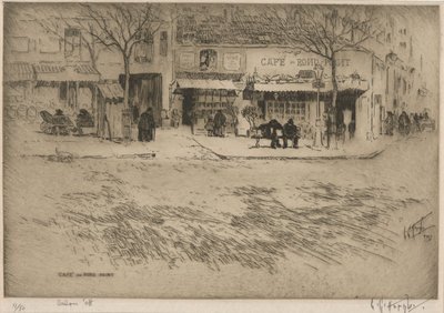 Cafe du Rond Point autorstwa Lester George Hornby