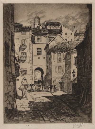 Ulica prowadząca do Plaza de Zocodover, Toledo autorstwa Lester George Hornby