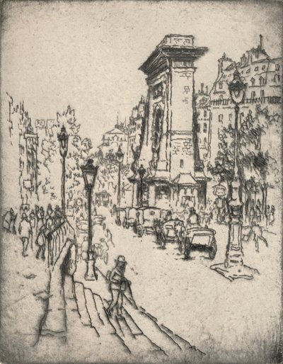 „Porte St Denis”, 1915 autorstwa Lester George Hornby