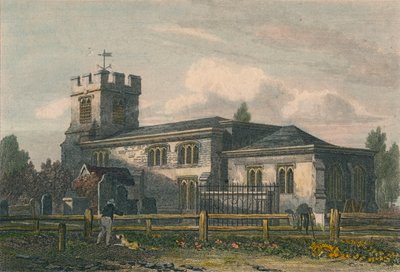 „Kościół Finchley, Middlesex”, 1815 autorstwa Letitia Byrne