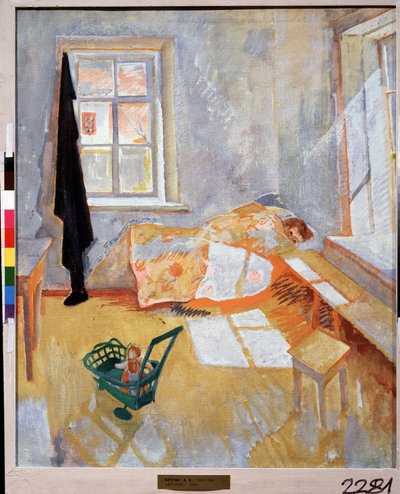 „Pokój dziecięcy” Obraz Lwa Aleksandrowicza Bruniego (1894-1948) 1926 Państwowa Galeria Trietiakowska, Moskwa autorstwa Lev Aleksandrovitc Bruni