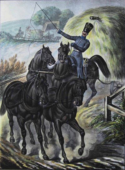 Żołnierz Brygady Zaopatrzeniowej Gwardii, 1829 autorstwa Lev Alexandrovich Belousov