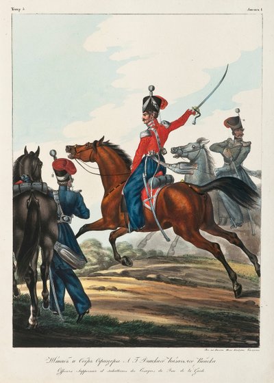 Oficer sztabowy i naczelny dowódca armii Kozaków Dońskich, lata 1830-1840 autorstwa Lev Alexandrovich Belousov