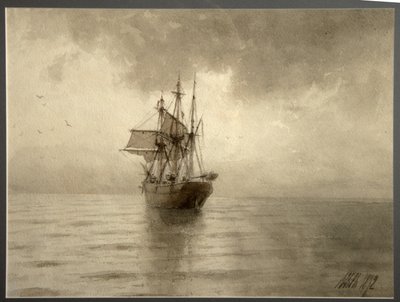 Żaglowiec, 1892 autorstwa Lev Felixovich Lagorio